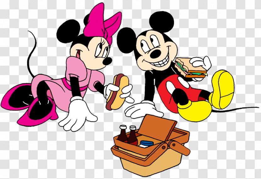 Minnie Mouse Mickey Picnic Drawing Clip Art - Human Behavior - Cartoon Pictures Transparent PNG