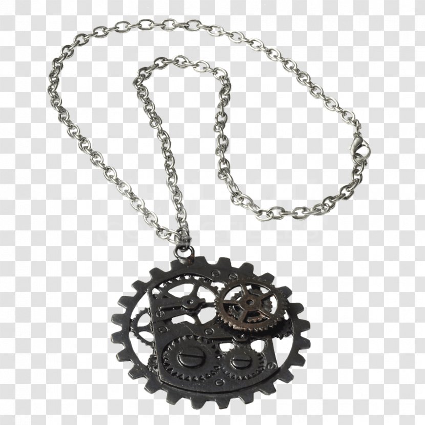 Necklace Micro Drive Sprocket Jewellery - Steampunk Transparent PNG