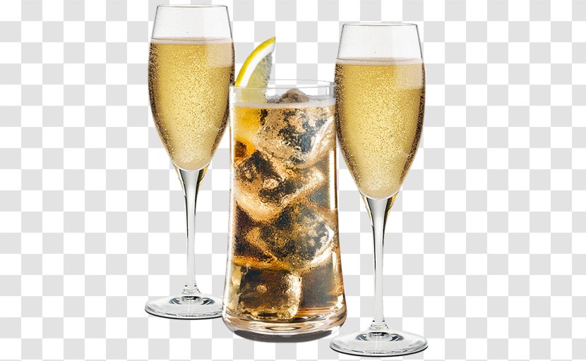 Champagne Cocktail Wine Glass - Alcoholic Beverage Transparent PNG