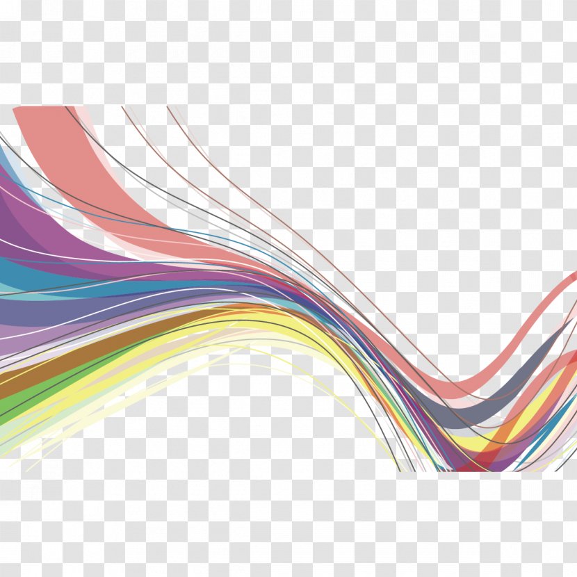 Color Line - Wave - Wavy Lines Transparent PNG