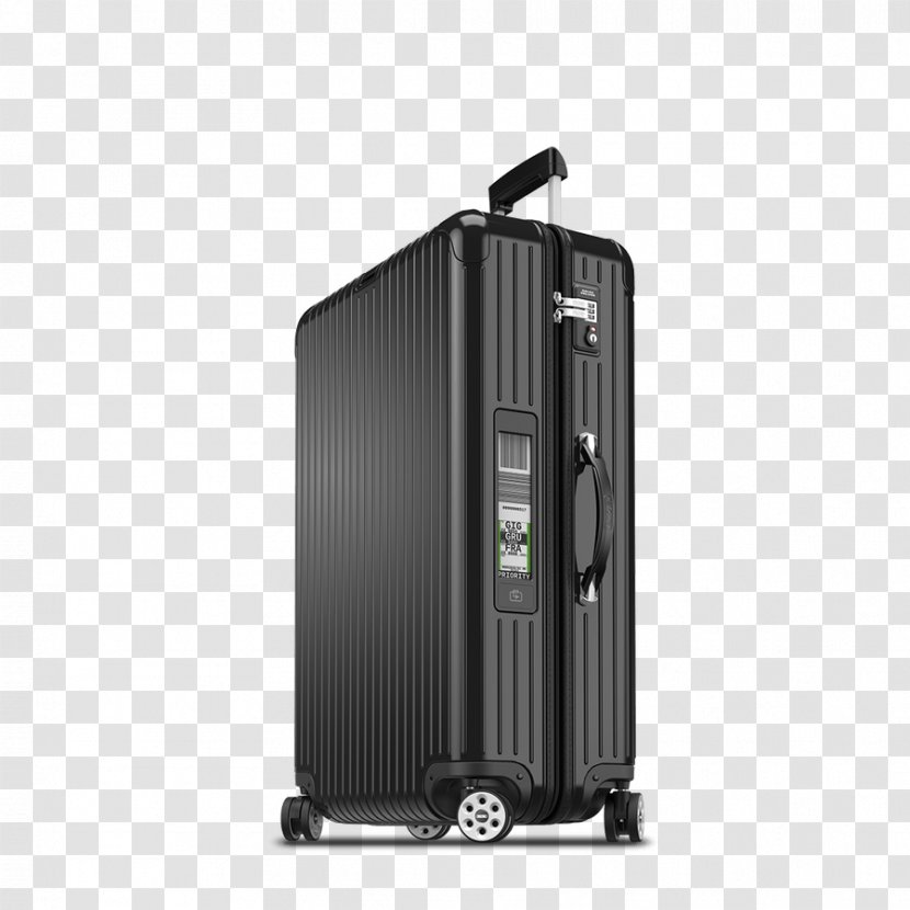 Rimowa Electronic Tag Topas Stealth Multiwheel Suitcase Baggage - Bag Transparent PNG