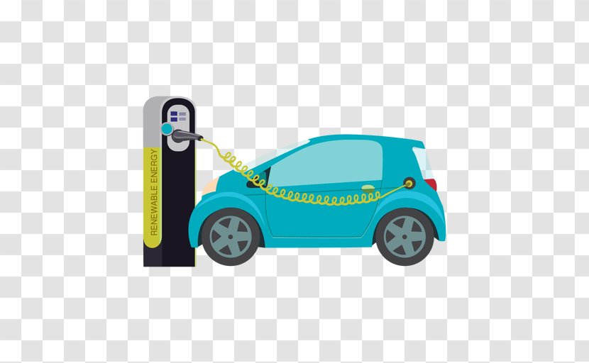 Electric Vehicle Car Battery Charger Charging Station - Compact - Auto Vector Transparent PNG