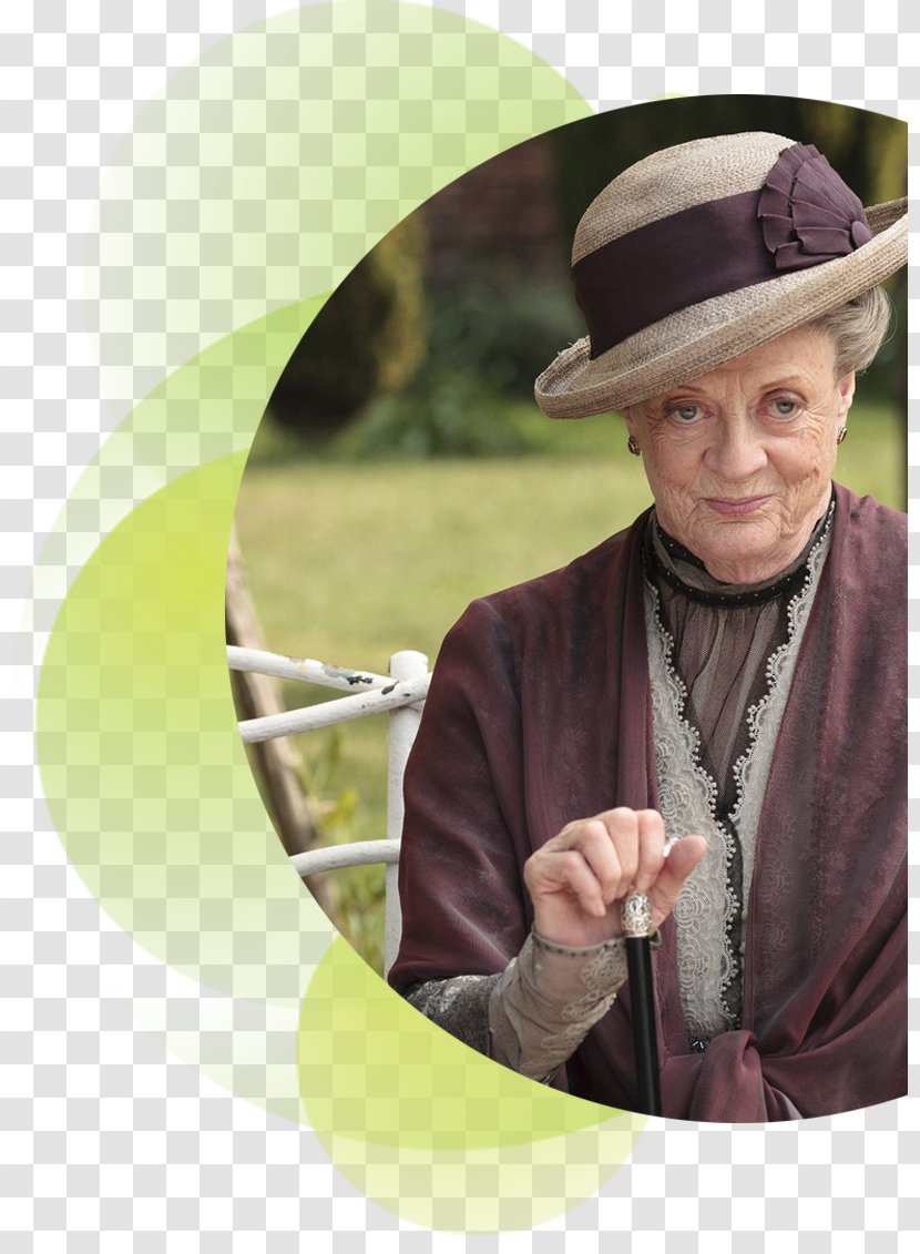 Maggie Smith Downton Abbey Violet Crawley Mrs. Hughes Dowager - Actor Transparent PNG
