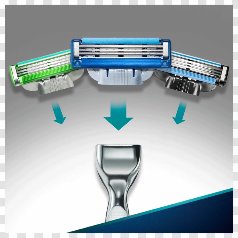 Gillette Mach3 Razor Shaving Blade - System Transparent PNG