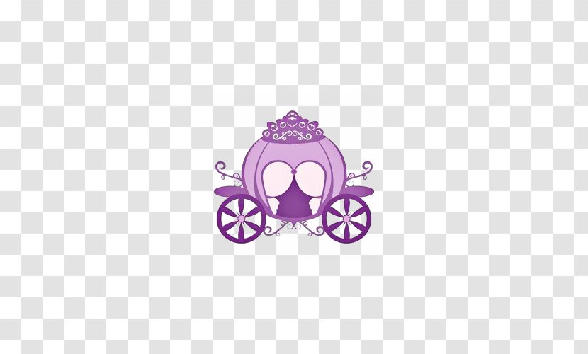 Cinderella Carriage Princess Clip Art - Pink - Cartoon Purple Pumpkin Transparent PNG