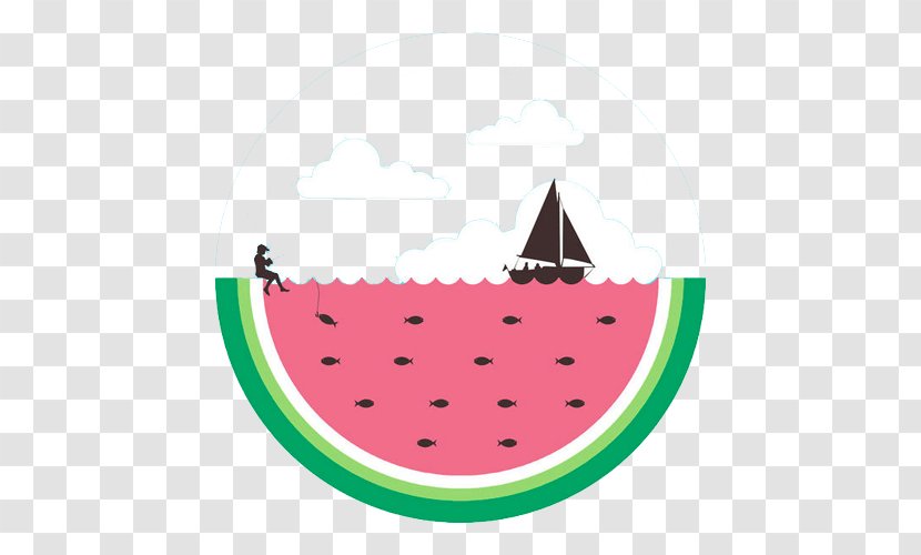 Auglis Graphic Design Fruit Illustration - Texture - Creative Watermelon Sea Transparent PNG