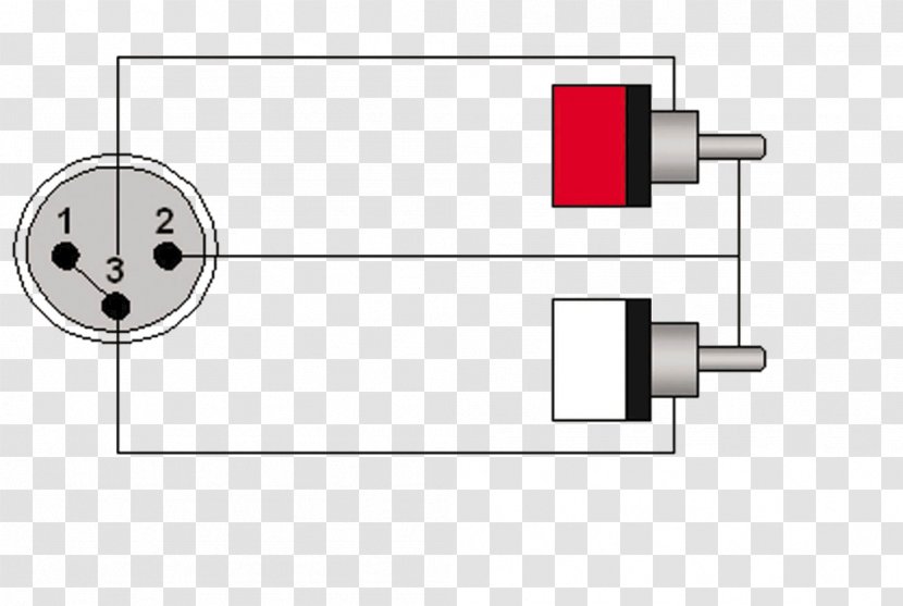 Microphone XLR Connector RCA Wiring Diagram Electrical Cable - Balanced Line Transparent PNG