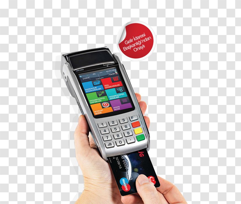 Ingenico Feature Phone Point Of Sale Payment Terminal EFTPOS - Computer - Cellular Network Transparent PNG