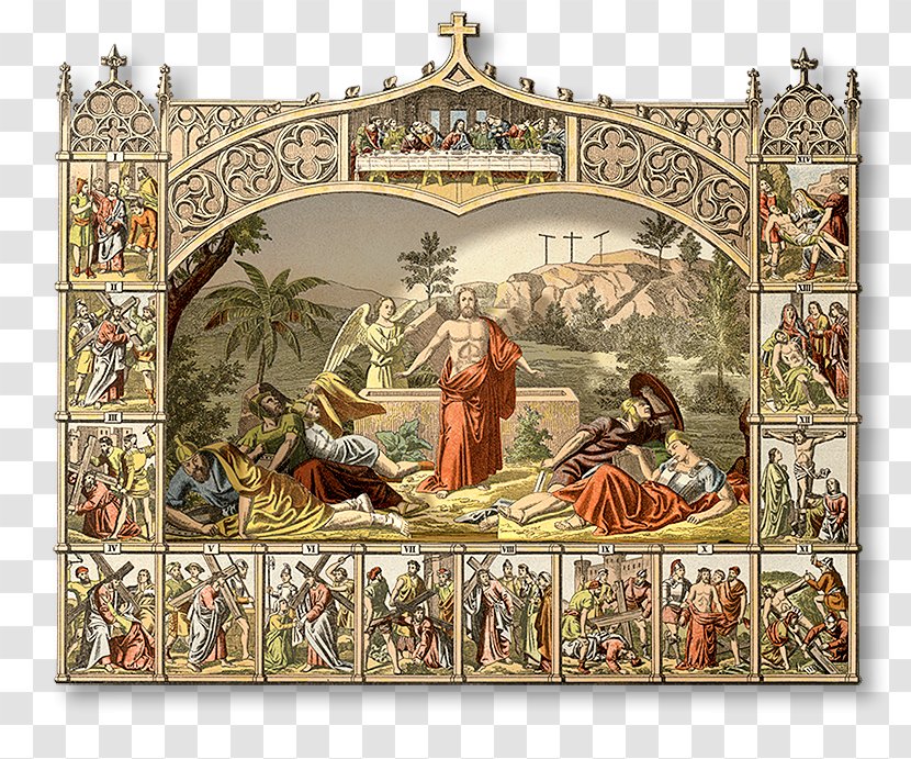 Stations Of The Cross Resurrection Jesus Christian Diorama - Art - Easter Transparent PNG