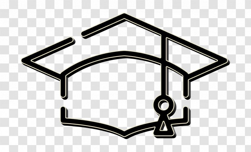 School Icon Mortarboard Academy - Academic Dress - Symbol Logo Transparent PNG