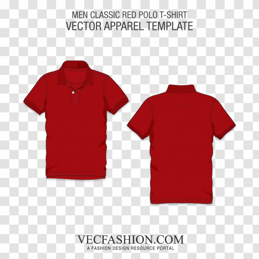 T-shirt Polo Shirt Red Maroon - Tshirt Transparent PNG