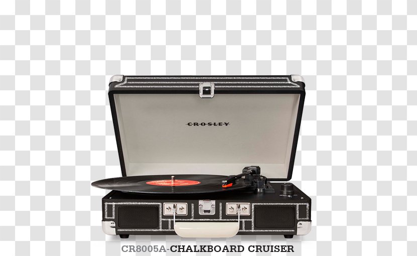 Crosley Cruiser CR8005A Phonograph Record CR8005A-TU Turntable Turquoise Vinyl Portable Player - Radio Transparent PNG