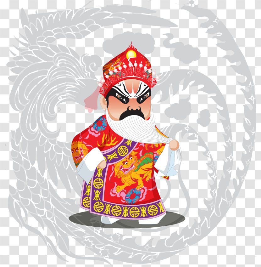 Vector Graphics Peking Opera Cartoon Design - Fictional Character - Tradition Transparent PNG