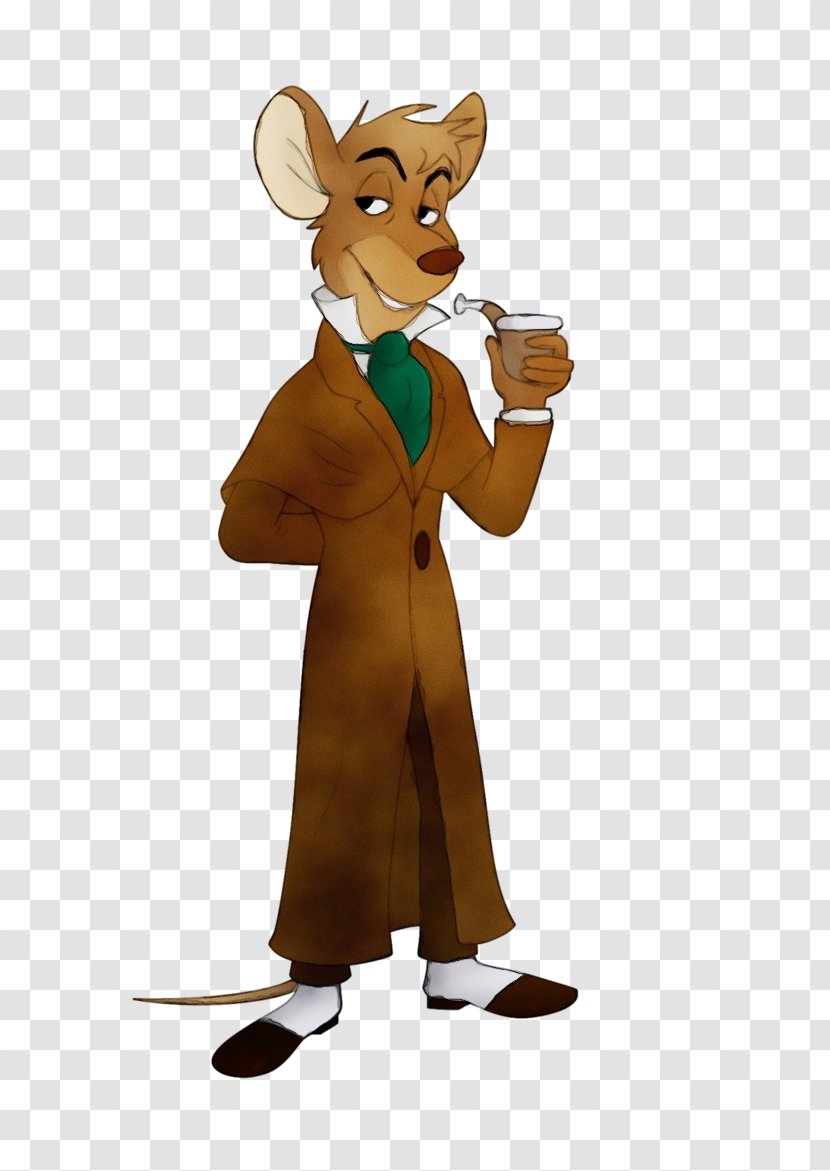 Basil Of Baker Street Sherlock Holmes Character Cartoon - Art - Walt Disney Company Transparent PNG