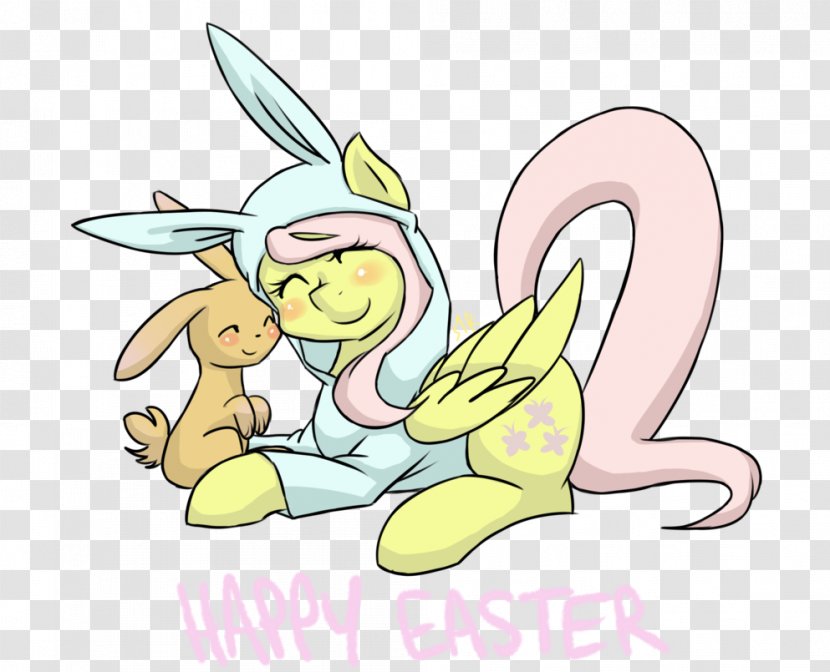 Easter Bunny Drawing Cartoon Clip Art - Fictional Character Transparent PNG