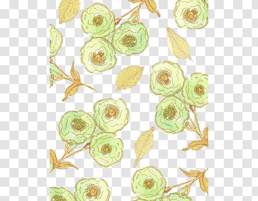 Green Computer File - Flowers Transparent PNG