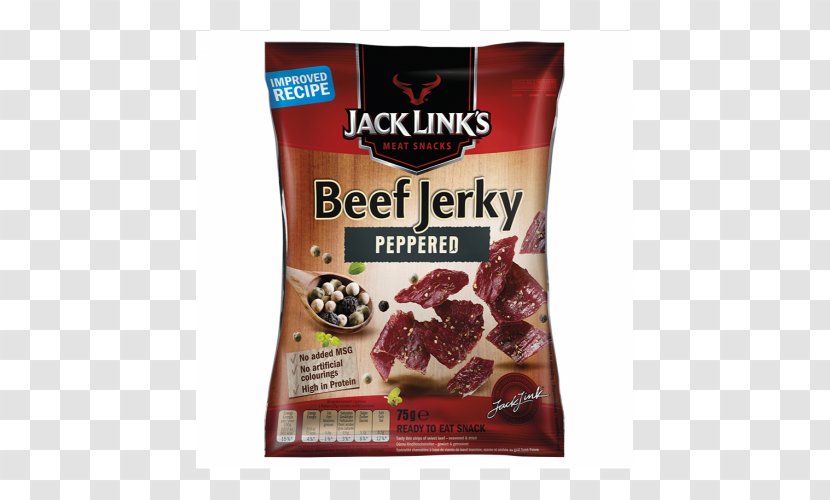 Jack Link's Beef Jerky Dried Meat Snack Teriyaki - Flavor Transparent PNG