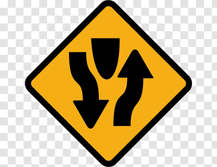 Traffic Sign One-way Road Two-way Street Transparent PNG