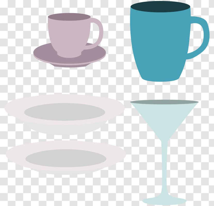 Coffee Cup Drink Saucer - Mug - Dish Food Transparent PNG