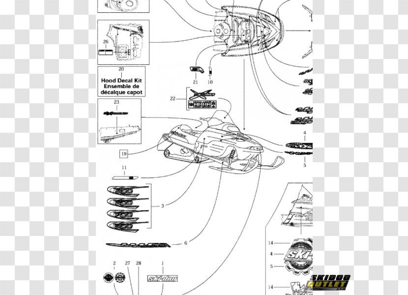 Ski-Doo Outlet Snowmobile Original Equipment Manufacturer Spare Part - Hardware Accessory Transparent PNG