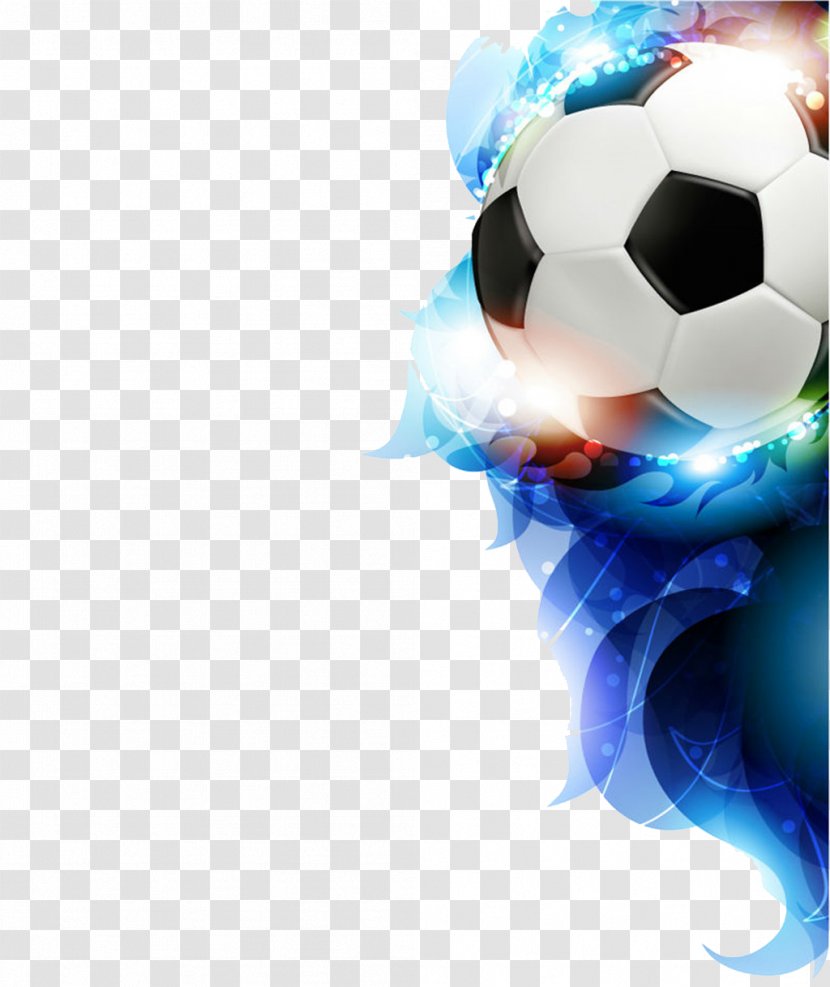 Football Sport Royalty-free - Blue - Fashion Creative Transparent PNG