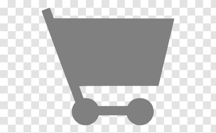 Shopping Clip Art Image - Black - Font Awesome Cart Transparent PNG