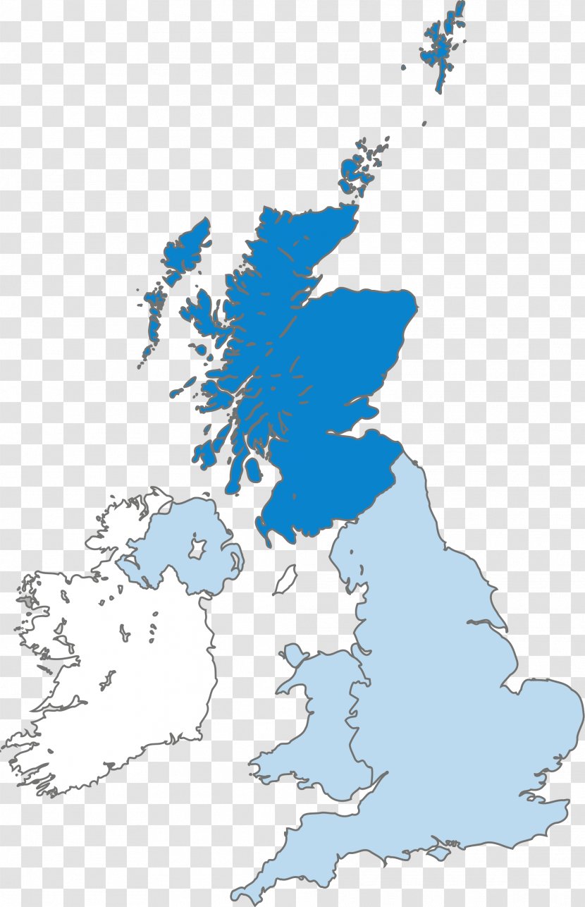 Scotland England Northern Ireland Blank Map - Wikimedia Commons Transparent PNG