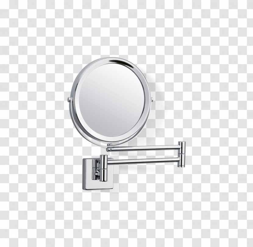 Mirror Bathroom Make-up Magnification Chromium Transparent PNG