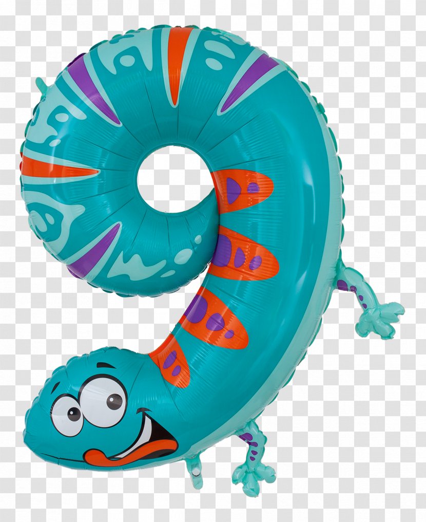 Number 0 Numerical Digit Toy Balloon Geckos - Fassen Transparent PNG