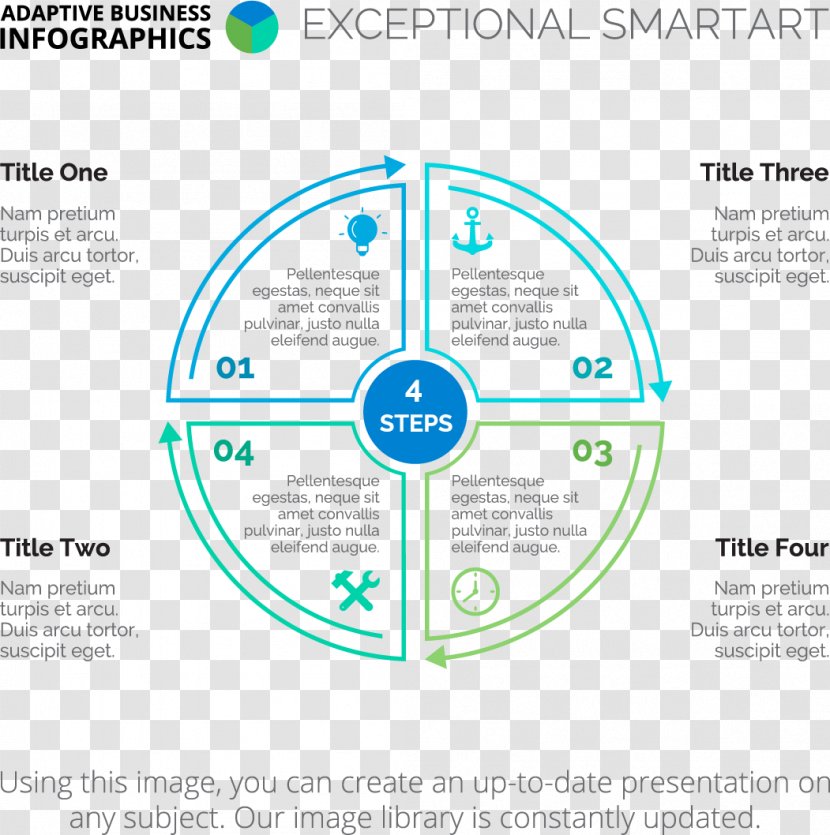 Geometric Loop Arrow - Infographic - Brand Transparent PNG