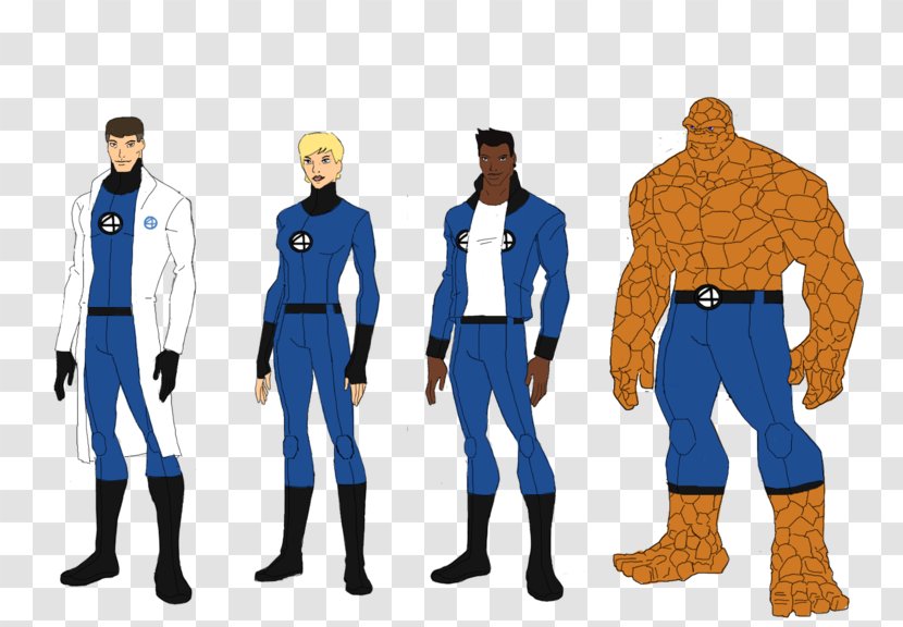 Human Torch Mister Fantastic Invisible Woman Thing Four - Television Show Transparent PNG