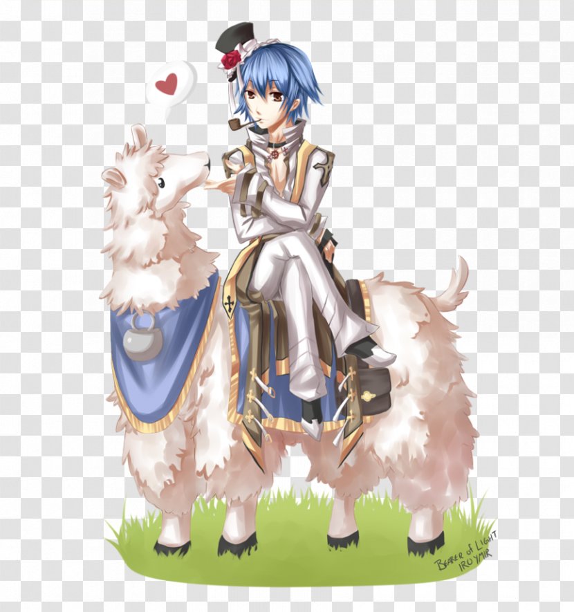 Horse Knight Costume Design Figurine - Watercolor Transparent PNG