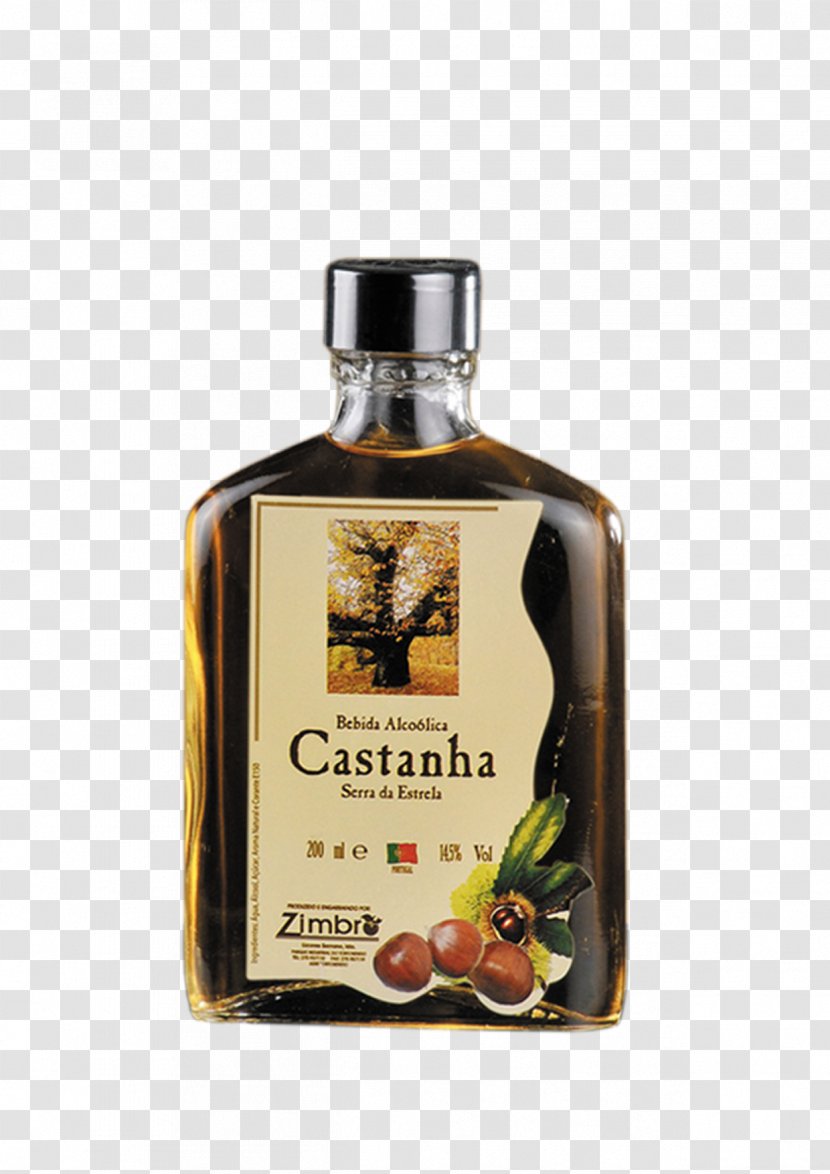 Liqueur Serra Da Estrela Aguardiente Chestnut Gin - Distilled Beverage - Castanha Transparent PNG