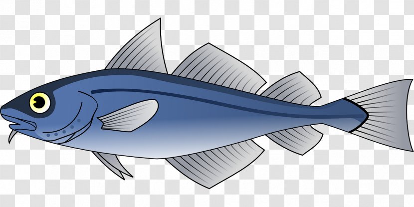 Cod Fish Cartoon Clip Art - Vertebrate - Blue Transparent PNG