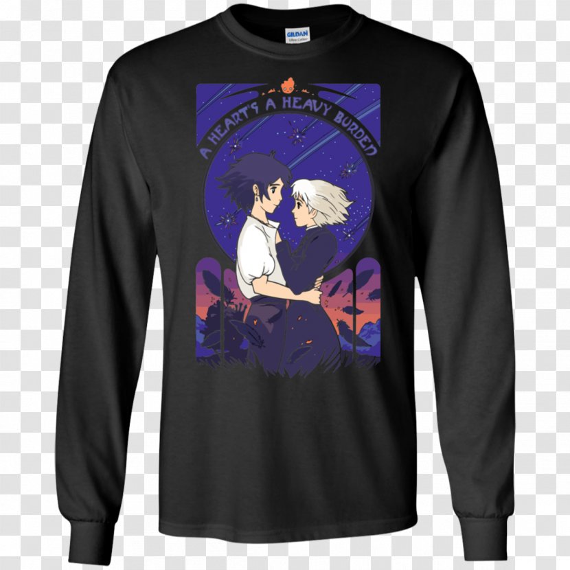 T-shirt Hoodie Clothing Sleeve - Howls Moving Castle Coloring Pages Transparent PNG