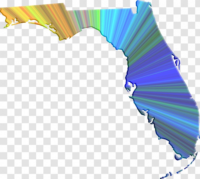 Florida Blank Map Clip Art - Sky Transparent PNG