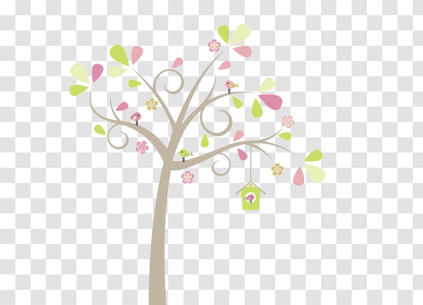 Lovebird Bird In The Tree Clip Art - Heart - Cute Trees Cliparts Transparent PNG