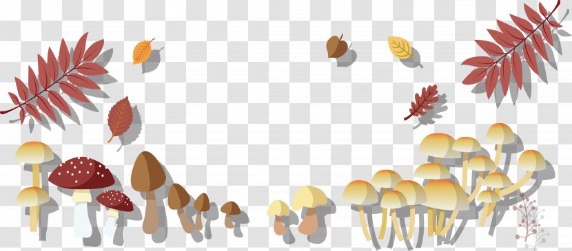 Autumn Adobe Illustrator - Drawing - Mature Mushrooms In Transparent PNG