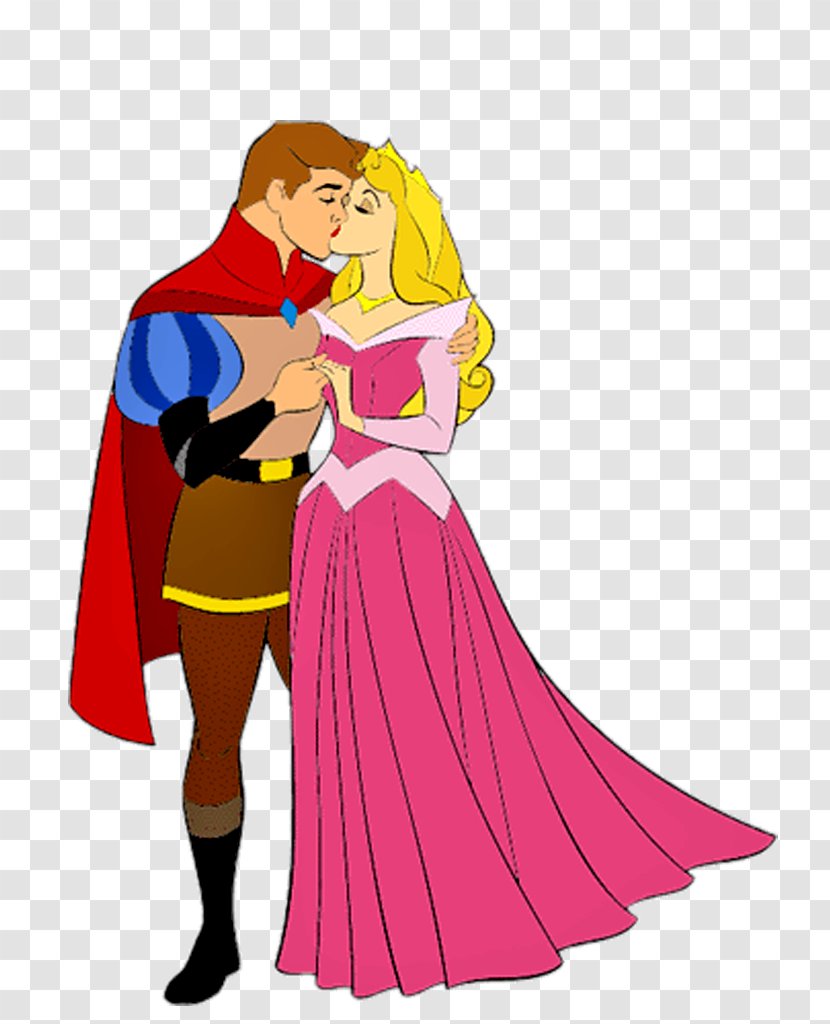 Princess Aurora Prince Phillip Disney - Watercolor - Bela Adormecida Transparent PNG