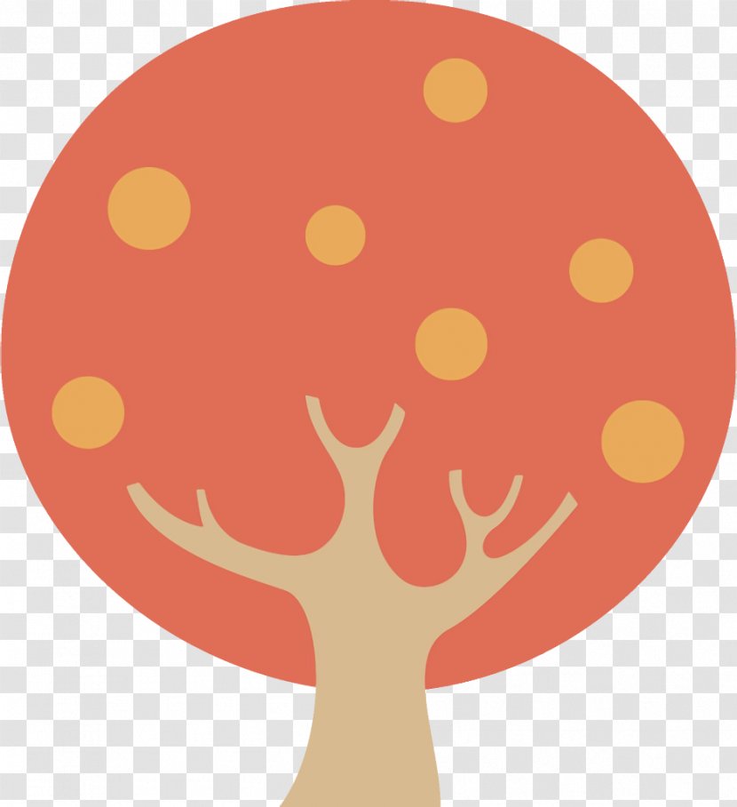 Tree Pattern Peach - Abstract Cartoon Transparent PNG