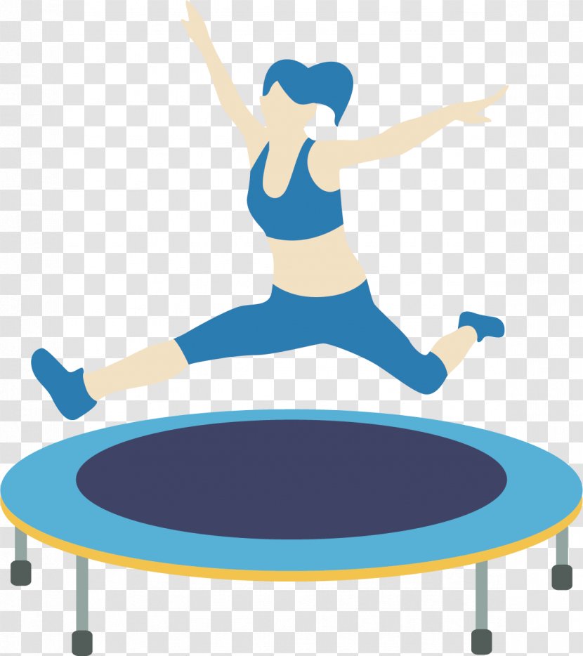 Euclidean Vector Jumping - Trampoline - Woman Transparent PNG