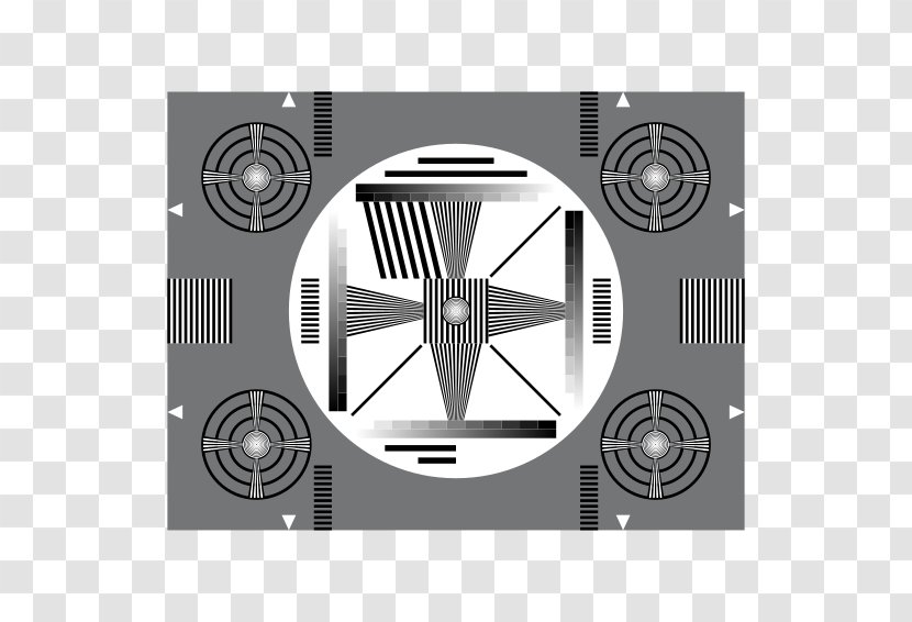 Test Card Black And White - Wheel - Exam Pattern Transparent PNG