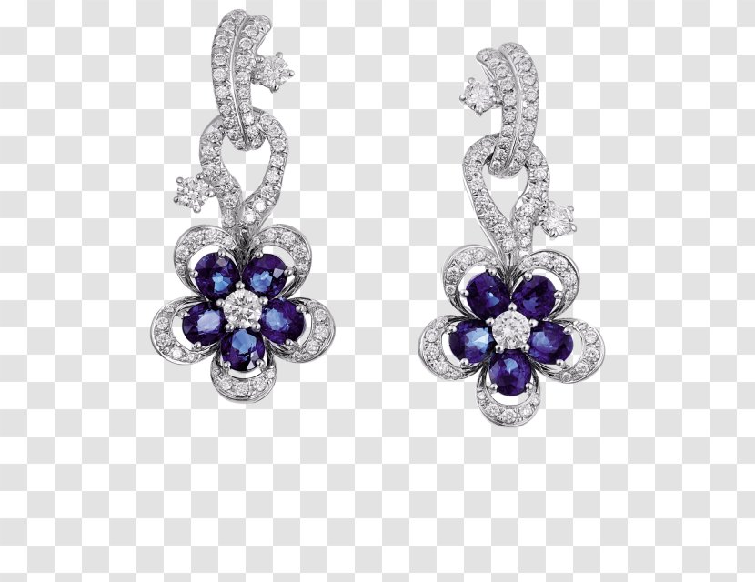 Earring Body Jewellery Sapphire Bling-bling Transparent PNG