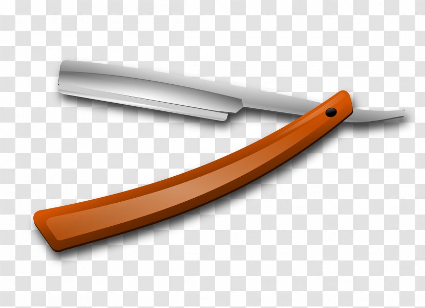 Knife Straight Razor Shaving Clip Art - Tool - Blade Transparent PNG