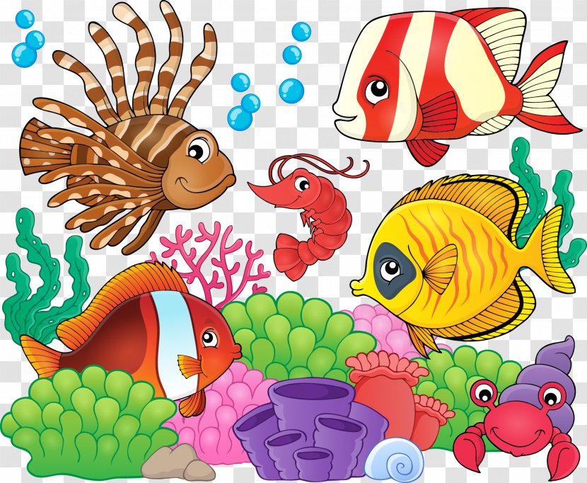 Seabed Cartoon World Ocean - Fish Transparent PNG