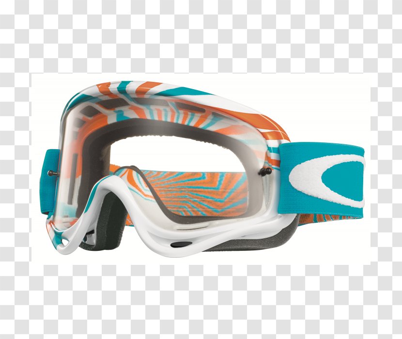 Oakley, Inc. Goggles Motocross Blue Glasses - Bmx Transparent PNG