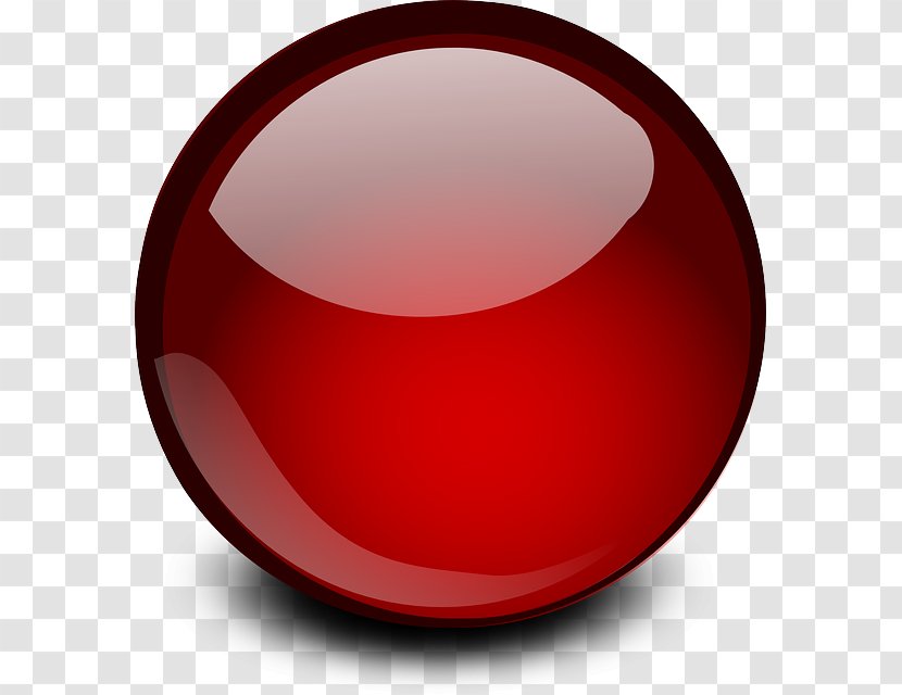 Orb Clip Art - Red - Glossy Ball Transparent PNG