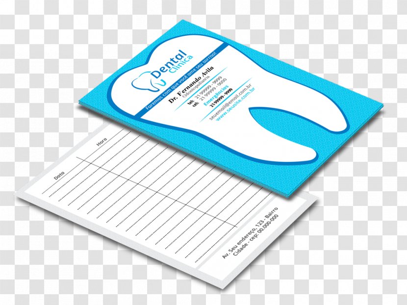 Coated Paper Printing Dentist Business Cards - Printer Transparent PNG