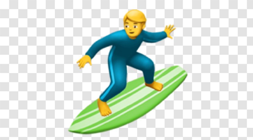 Surfing Emoji Surfboard Skateboarding - Snowboarding Transparent PNG