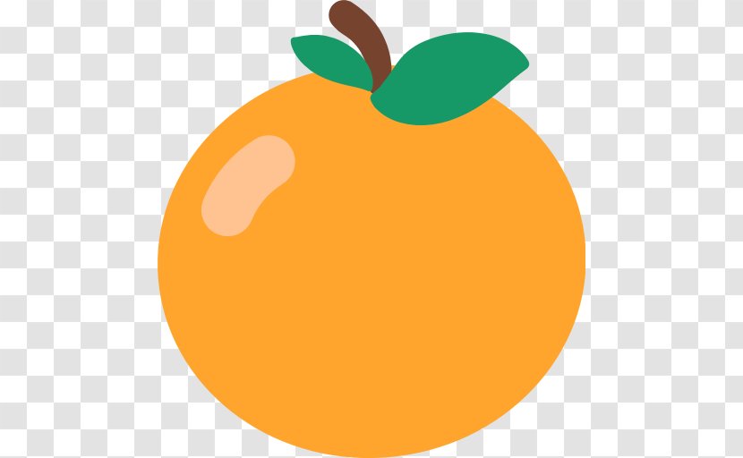 Food Fruit Orange Emoji - Sms - Tangerine Transparent PNG